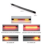 A2D 8 Inch Led SMD Flexible Strip Tail Light Brake Light with Turn Indicator Signals Red for Bikes - Image 2