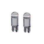 A2D T10 Headlights Parking Lights 4W 6000k Bright White Led SMD Fog Lights Waterproof Casing Set of 2 for Cars