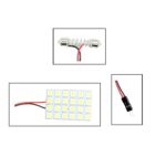 A2D 12V Full Cobe Chip 24-LED 6000K Car Interior Roof Light -White - Image 2