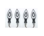A2D Bike R-Leaf-SHP Sleek SMD Led Turn Indicators Set of 4 Red