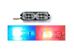 A2D Bar Type Combo Cobe DOT-LED Red n Blue Strobe Flasher Tail Brake Light - Image 4