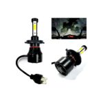 A2D 12V 3-Side Led H4 Hs1 Bike Headlight Bulb Replacement High-Low Beam-White - Image 2
