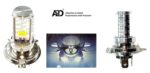 A2D 12V Lens Top Cobe H4 HS1 Bike Led Headlight Bulb Replacement White - Image 5