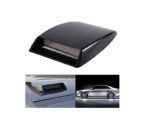 A2D Car Decorative Air Flow Intake Scoop Bonnet Vent Sticker Cover Hood -Black - Image 2
