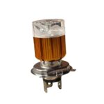 A2D H4 Police Light Style Red n Blue 6000k Cree Projector Super Glow Stock Replacement Bike Headlight Bulb-White - Image 3