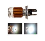 A2D H4 Police Light Style Red n Blue 6000k Cree Projector Super Glow Stock Replacement Bike Headlight Bulb-White - Image 4