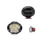 A2D L3C 6 Led Transformer Bumble Bee Style Bike Fog Lamp Assembly with Switch White Set of 2 - Image 3