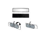 A2D Snap Fitment Wide Angle Blind Spot Car Interior Large Rear View Mirror Glass