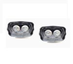 A2D Proj-T Twin Led 6000K High Power Combo of Car Projector Fog Lamps Lights White Set of 2