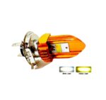 A2D W-Y Dual Color 12V DC 30W Full Cobe H4 / HS1 with Ultra Bike Led Headlight Bulb Replacement Kit White Yellow - Image 2