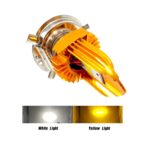 A2D W-Y Dual Color 12V DC 30W Full Cobe H4 / HS1 with Ultra Bike Led Headlight Bulb Replacement Kit White Yellow - Image 3