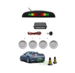 A2D Car Reverse Parking Sensor with LED Display- Silver - Image 2