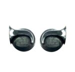 A2D Heavy Sound Super Horn Type R Horn Car Horn Black- Set of 2