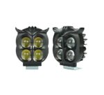A2D 4 Led Owl Shaped Projector Flasher Fog Light White & Yellow for Bikes