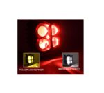 A2D 4 Led Owl Shaped Projector Flasher Fog Light White & Yellow for Bikes - Image 4
