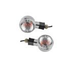 A2D Orginal Style OEM Bike Turn Inidicators Clear Glass Light Set of 4 for Royal Enfield Classic Chrome - Image 2