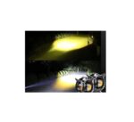 A2D 2 Led Owl Shaped Projector Flasher Fog Light White & Yellow for Bikes - Image 4