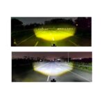 A2D 4 Led Mini Drive Car Fog Light Projector Color White-Yellow 12V with Switch Set of 2 - Image 5