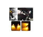 A2D Bullet Shape Turn Signal Led Indicator Fog Light Set of 2 - Amber Yellow - Image 4