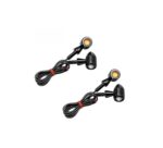 A2D Bullet Shape Turn Signal Led Indicator Fog Light Set of 4- Amber Yellow