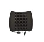 A2D Car Seat Massager Backrest Cushion Vibrating Lumber Support Pillow Cushion - Black