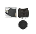 A2D Car Seat Massager Backrest Cushion Vibrating Lumber Support Pillow Cushion - Black - Image 2