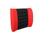 A2D Car Seat Massager Backrest Cushion Vibrating Lumber Support Pillow Cushion - Black & Red - Image 2