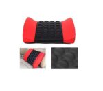 A2D Car Seat Massager Backrest Cushion Vibrating Lumber Support Pillow Cushion - Black & Red - Image 3