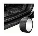 A2D Carbon Fibre Car Door Sill Protector Tape High Gloss - Black