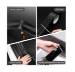 A2D Carbon Fibre Car Door Sill Protector Tape High Gloss - Black - Image 4