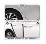 A2D Carbon Fibre Car Door Sill Protector Tape High Gloss - Black - Image 5