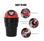 A2D Mini Car Trash Bin Can Holder Portable Dustbin - Pack of 1 - Image 4