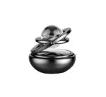 A2D Solar Powered Rotating Black Crystal Air Freshener Car Dashboard Perfumes  - Black