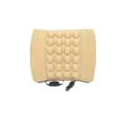 A2D Car Seat Massager Backrest Cushion Vibrating Lumber Support Pillow Cushion - Beige