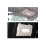 A2D Car Tissue Paper Holder Sun visor & Backseat Napkin Case Tissue Box - Beige - Image 4