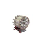 A2D 9 Led Small Round Auxiliary Bike Fog Lamp Light Assembly White Set of 2 with Switch - Image 5