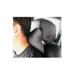 A2D Car Neck Rest Pillow Cushion Set Headrest Support with Adjustable Strap - Black - Image 5