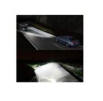 A2D H4 C6 35W 6000K 12V LED HID Car Headlight Bulb Conversion Kit with Cooling Fan White Set of 2 - Image 5