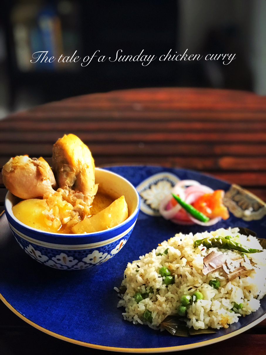 The recipe for a happy Sunday lunch starring a Bengali chicken curry and a simple pulao