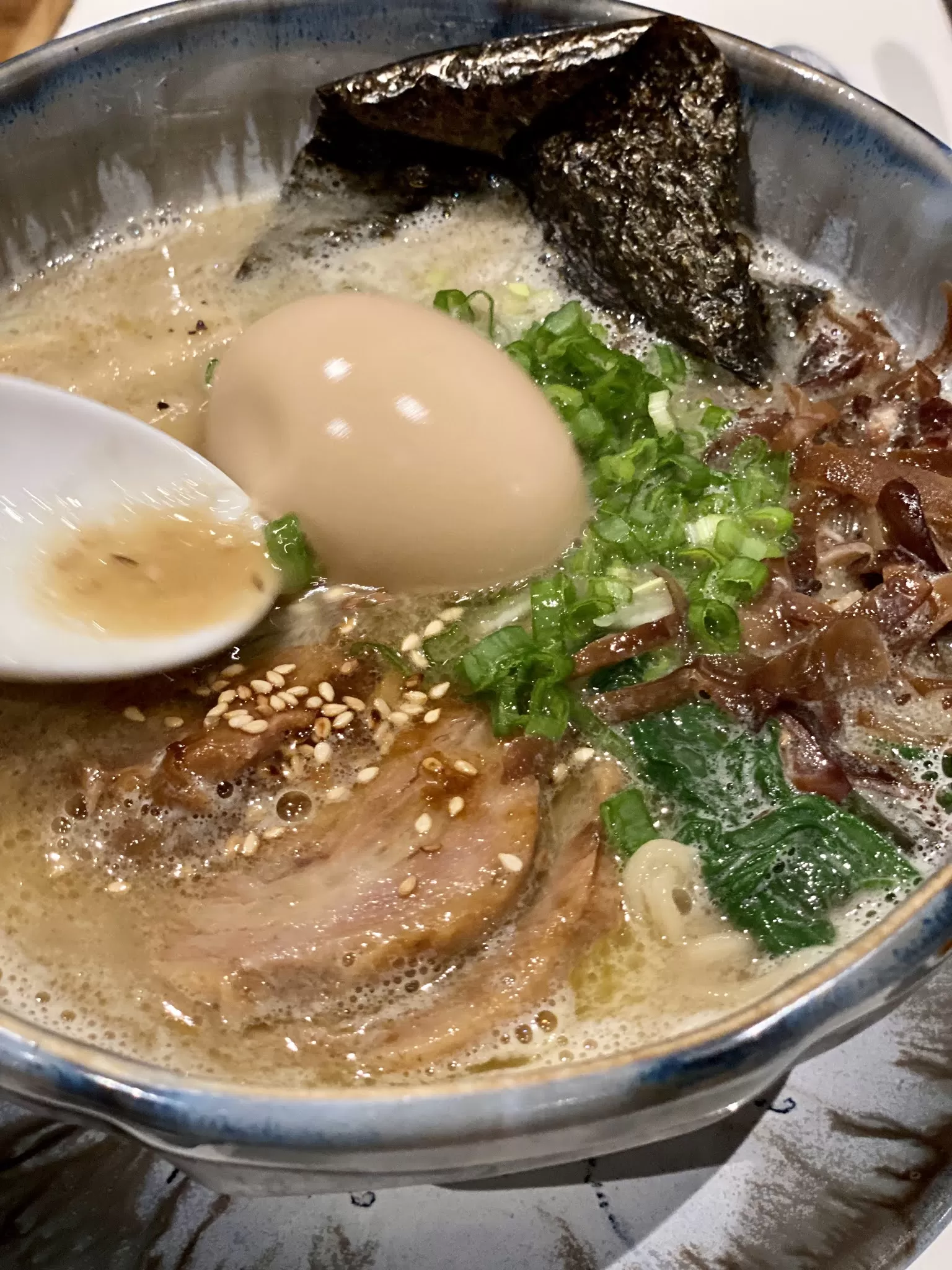 The scent of a ramen. At Nooresha Kably’s Izumi, Bandra.
