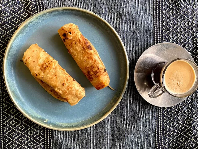 Kolkata alu roll recipe with a hack that makes life easy.