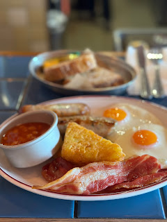 Full English at Breakfast Club. Fish & chips downer at Borough.