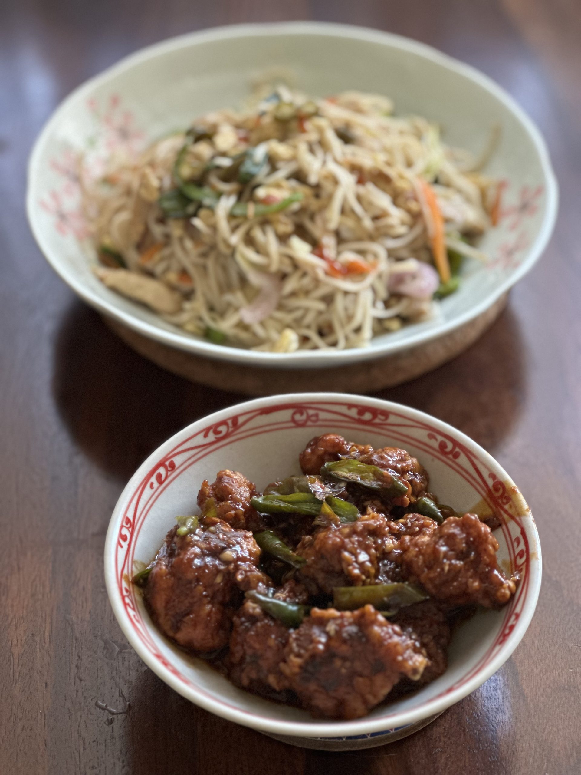 The song of chilli chicken and Hakka noodles