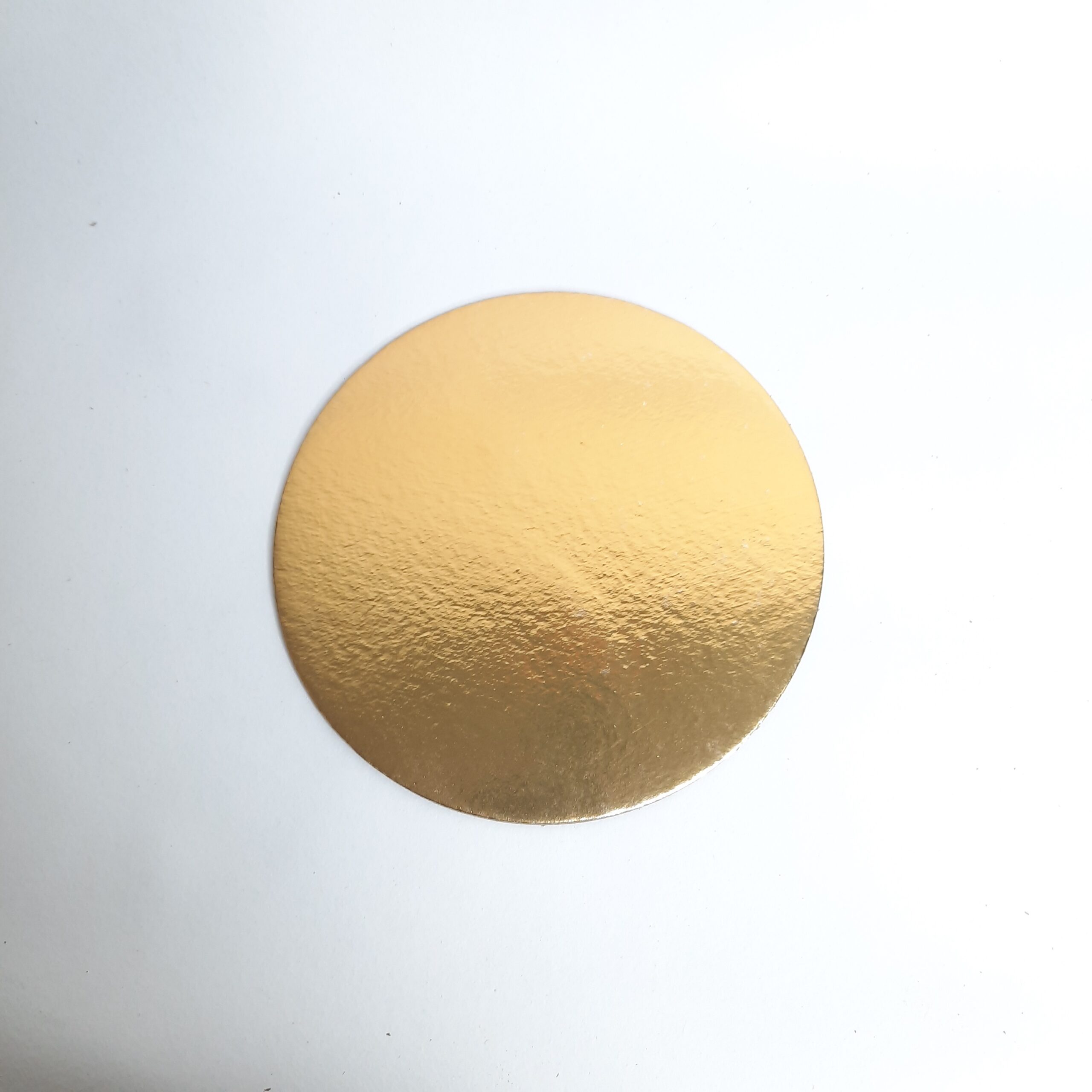 Gold Circle Cake Base