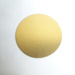 Matte Gold Circle Cake Base
