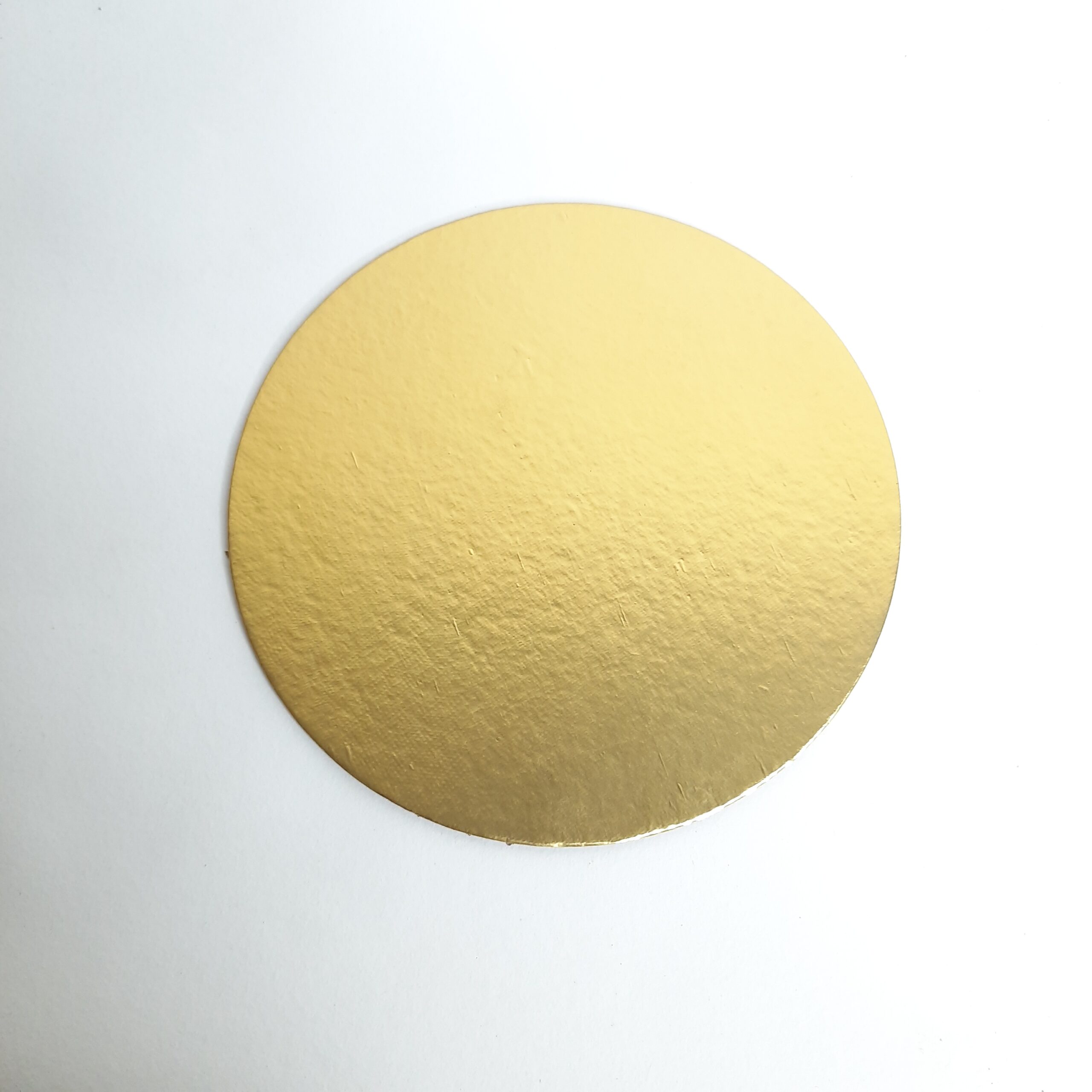 Matte Gold Circle Cake Base