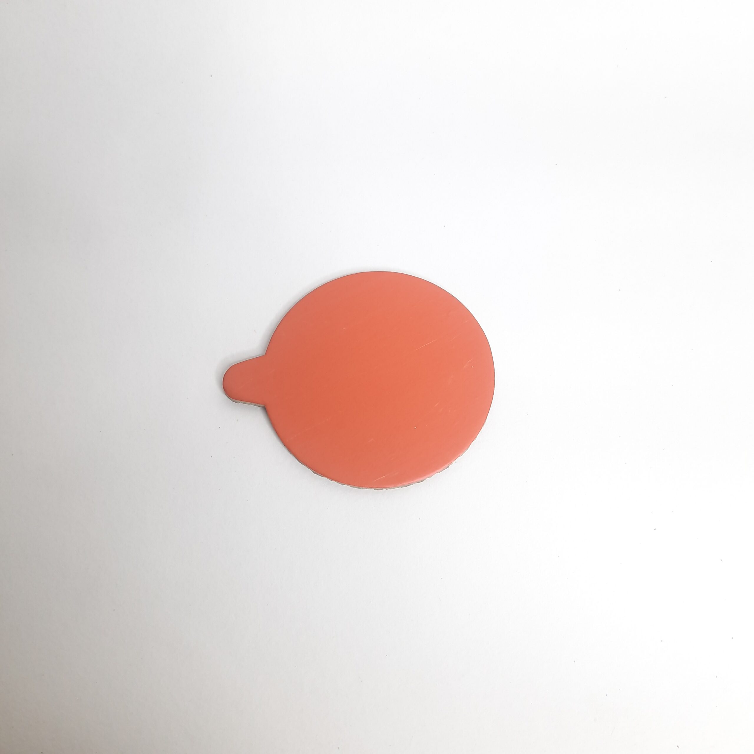 Orange Round Pastry Base