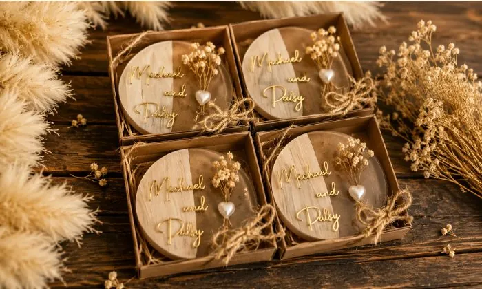 Customised Wooden Coaster Gift