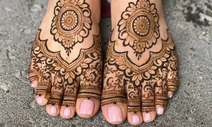 Rajasthani Style Foot Mehndi Design Rajasthani Style Foot Mehndi Design