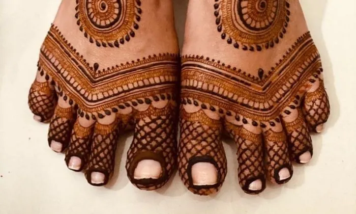 Traditional Indian Foot Mehndi Design Traditional Indian Foot Mehndi Design